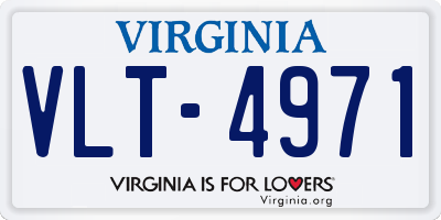 VA license plate VLT4971