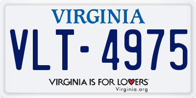 VA license plate VLT4975