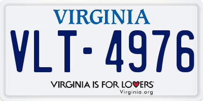 VA license plate VLT4976
