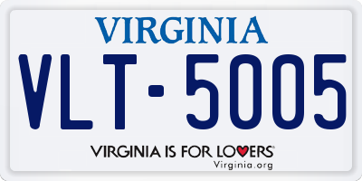 VA license plate VLT5005
