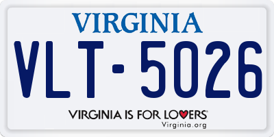 VA license plate VLT5026