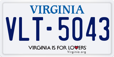 VA license plate VLT5043