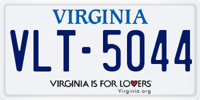 VA license plate VLT5044