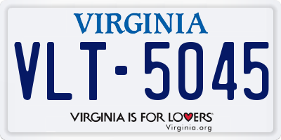 VA license plate VLT5045