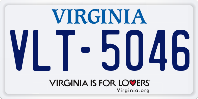 VA license plate VLT5046