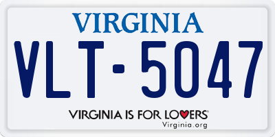 VA license plate VLT5047