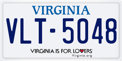 VA license plate VLT5048