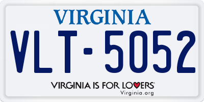 VA license plate VLT5052