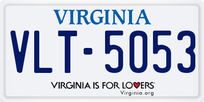 VA license plate VLT5053