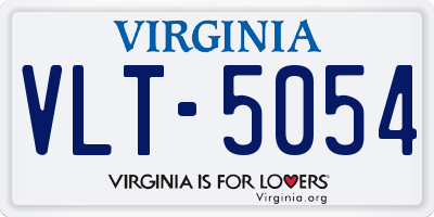 VA license plate VLT5054