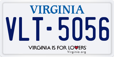 VA license plate VLT5056