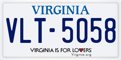 VA license plate VLT5058