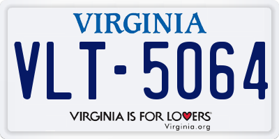 VA license plate VLT5064
