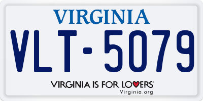 VA license plate VLT5079
