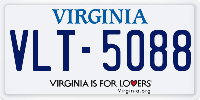VA license plate VLT5088