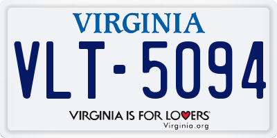 VA license plate VLT5094
