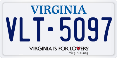 VA license plate VLT5097