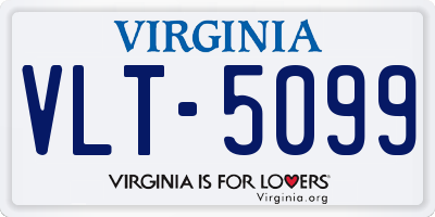 VA license plate VLT5099