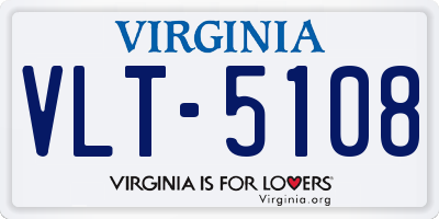 VA license plate VLT5108
