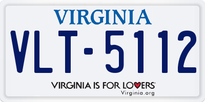 VA license plate VLT5112