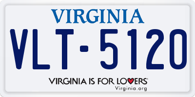 VA license plate VLT5120