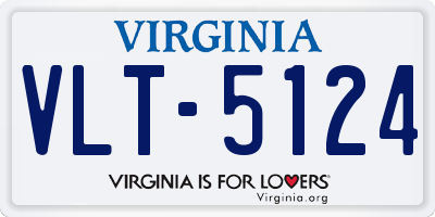 VA license plate VLT5124