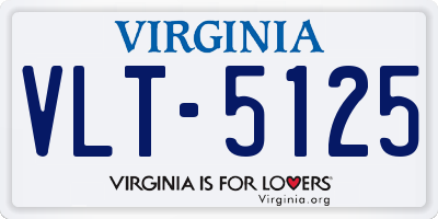 VA license plate VLT5125