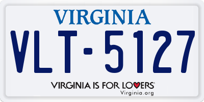 VA license plate VLT5127