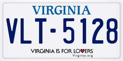 VA license plate VLT5128