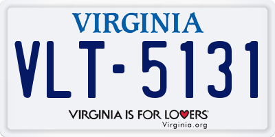 VA license plate VLT5131
