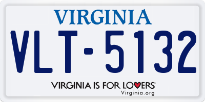 VA license plate VLT5132