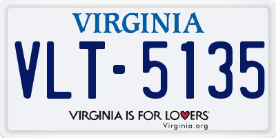VA license plate VLT5135