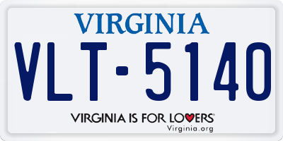 VA license plate VLT5140