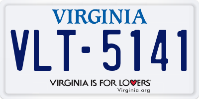 VA license plate VLT5141