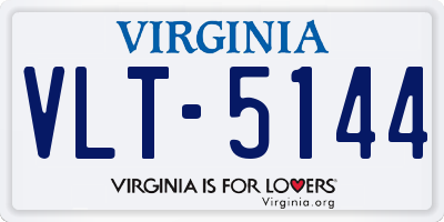 VA license plate VLT5144
