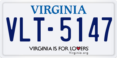 VA license plate VLT5147