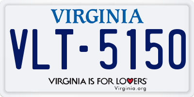 VA license plate VLT5150