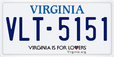 VA license plate VLT5151