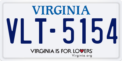 VA license plate VLT5154