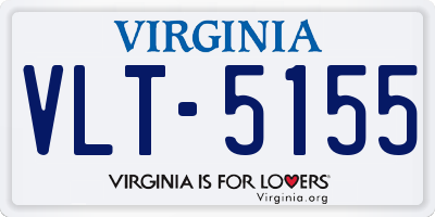 VA license plate VLT5155