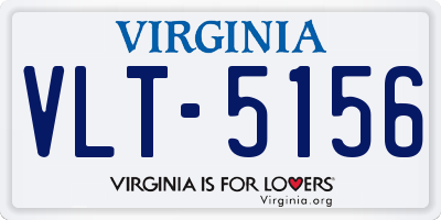 VA license plate VLT5156
