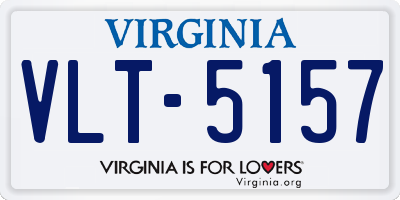 VA license plate VLT5157