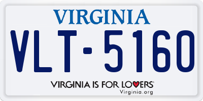 VA license plate VLT5160