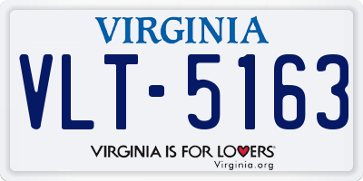 VA license plate VLT5163