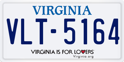 VA license plate VLT5164
