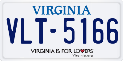 VA license plate VLT5166