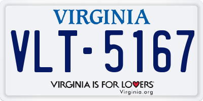 VA license plate VLT5167