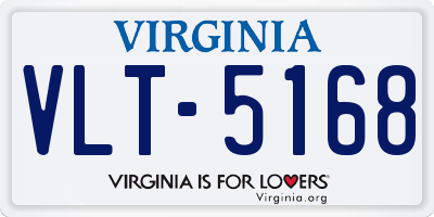 VA license plate VLT5168