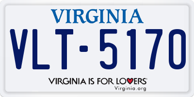VA license plate VLT5170