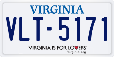 VA license plate VLT5171